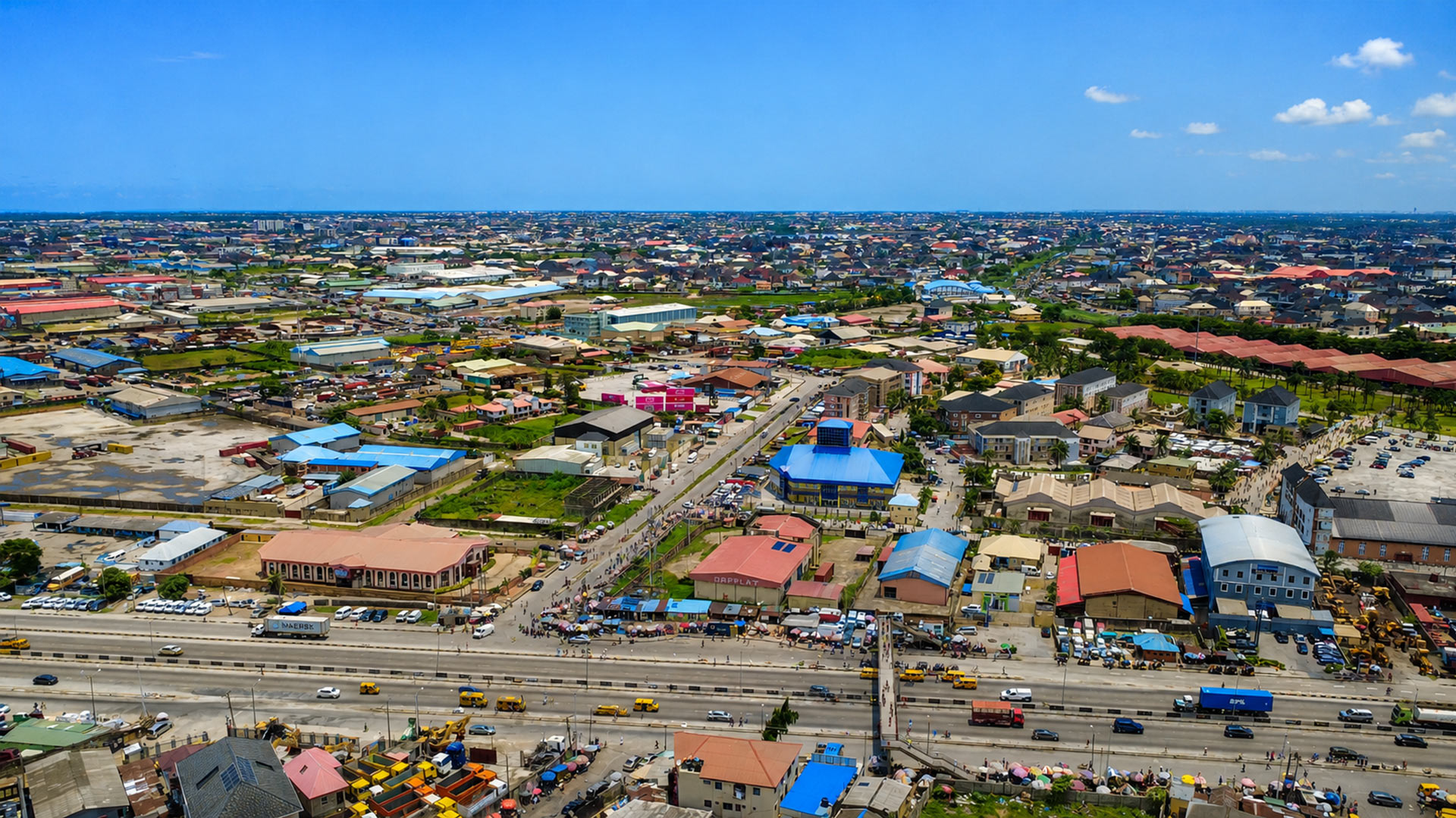 Aerial View of Amuwo Odofin Lagos